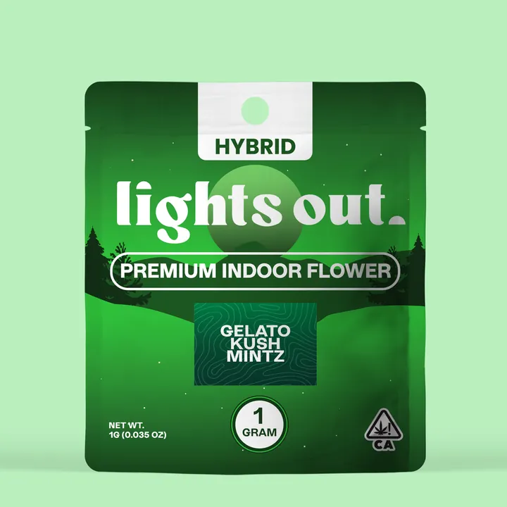 LIGHTS OUT GELATO KUSH MINTZ PACKAGE